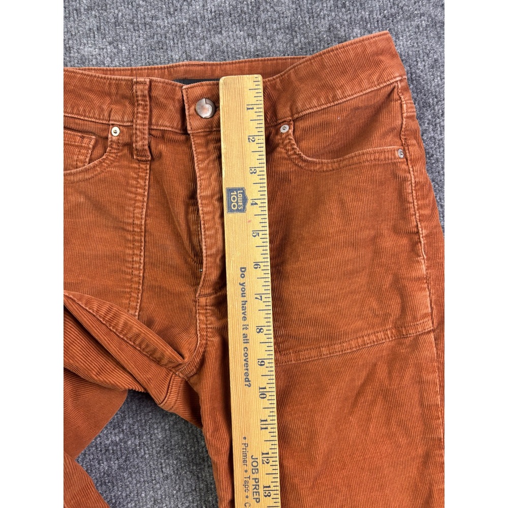 Joes Callie Corduroy Pants Womens 28 Orange Straight Leg Raw Hem Patch Pocket - Picture 4 of 10